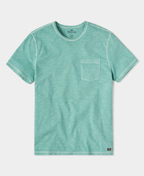 Vintage Slub Pocket T-Shirt: Blue Surf