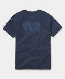 Worn in Bear T-Shirt: Navy