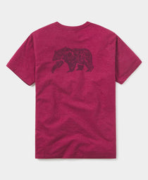 Worn in Bear T-Shirt: Red