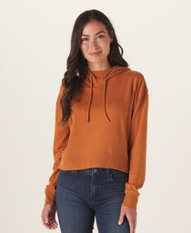 Puremeso Cropped Hoodie: Almond