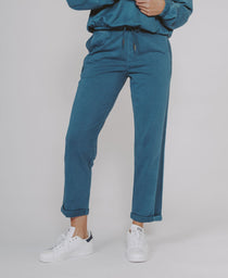 Classic Terry Looped Sweatpant: Teal