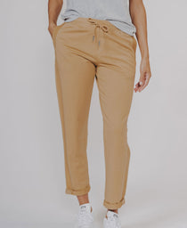 Classic Terry Looped Sweatpant: Camel