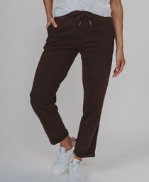 Classic Terry Looped Sweatpant: Brown