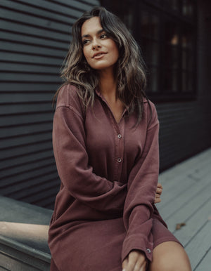 Vintage Thermal Shirt Dress - The Normal Brand